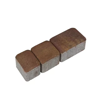 Kostka brukowa Nostalite Polbruk Barwy Jesieni (Złoto-Czerwono-Brązowy) Packshot Packshot kostki brukowej Nostalite firmy Polbruk w kolorze Barwy Jesieni (Złoto-Czerwono-Brązowy).